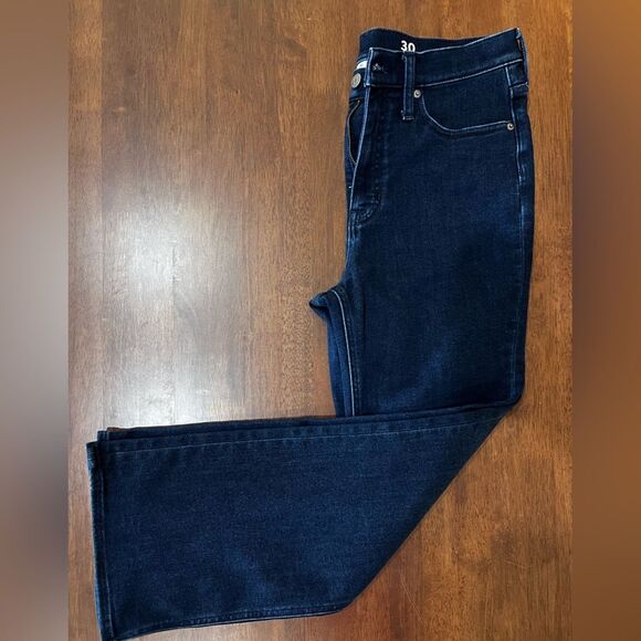 J. Crew Slim Demi Boot Brushed Back Jean Rinse wash. Size 30 - Picture 3 of 7